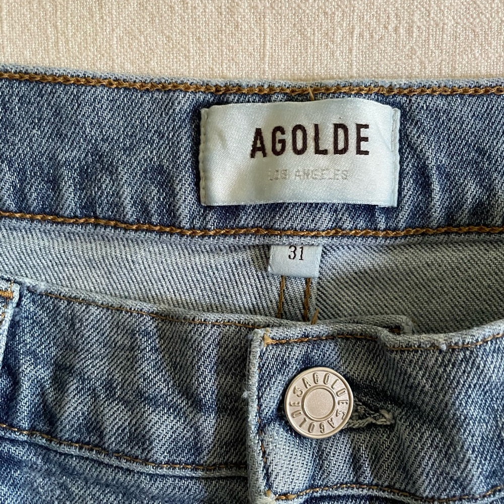 Agolde Distressed Riley Jeans - Picture 5 of 11